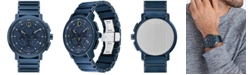 Movado Strato Men's Swiss Blue Stainless Steel Bracelet Watch 44mm